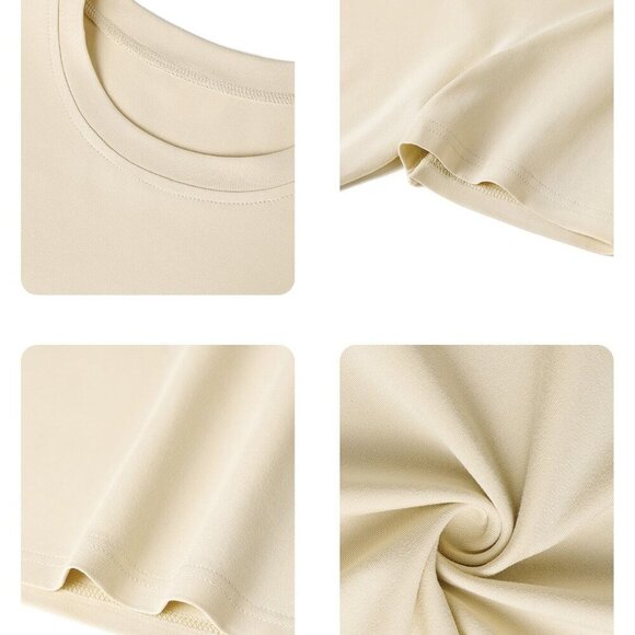 Apricot Casual Women's Jeus loves you Round Neck Short Sleeved T-Shirt - Picture 2 of 5